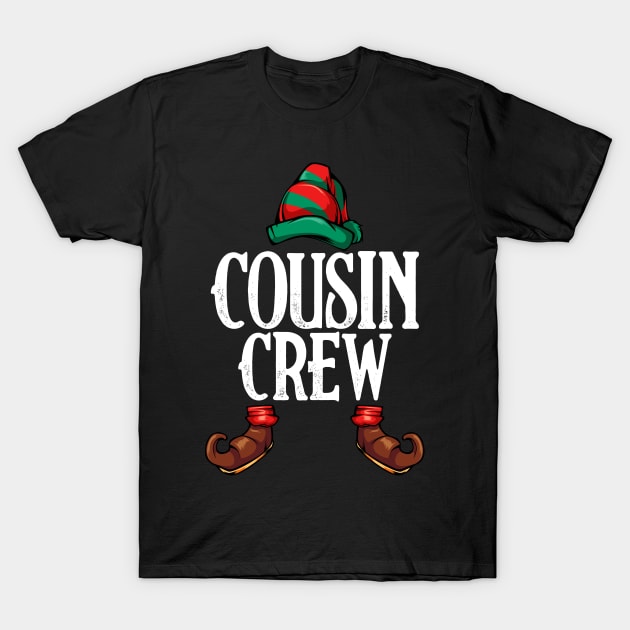 Cousin Crew Elf Family Matching Merry Christmas T-Shirt by Funnyawesomedesigns